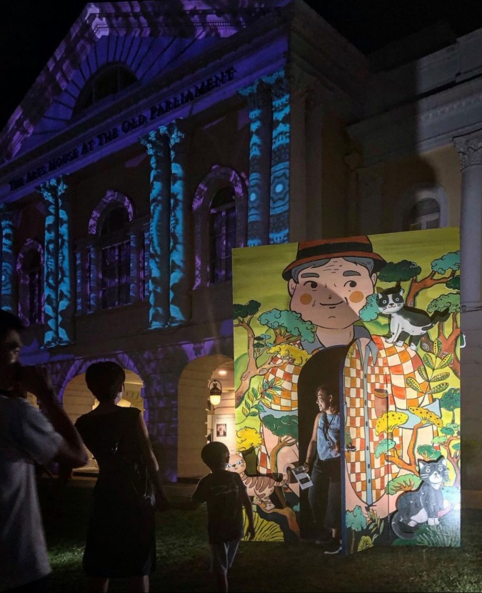 The Art House presented a whimsical outdoor installation, open books: The World of Haruki Murakami during Light to Night Festival 2020.